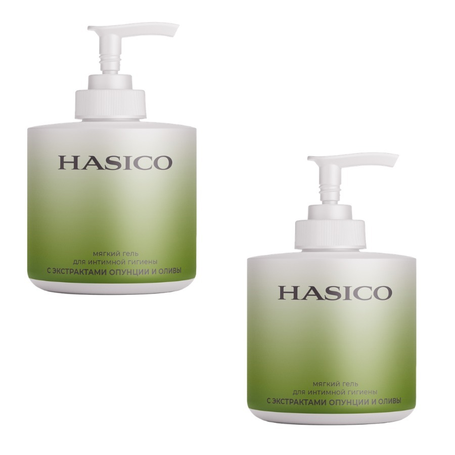 Изображение товара Набор из 2х средств HASICO: 1+1 Гель для интимной гигиены с экстрактами опунции и оливы