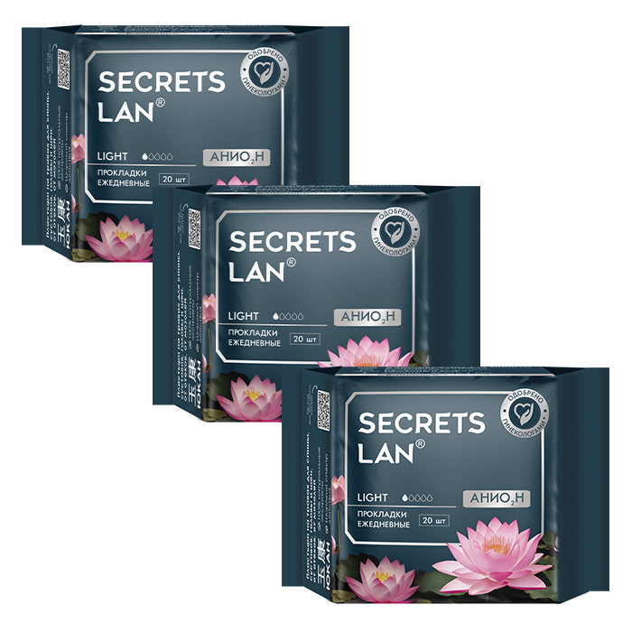 Изображение товара Набор из 3-х уп. СЕКРЕТЫ ЛАН АНИОН ПРОКЛАДКИ ЖЕНСКИЕ ГИГИЕНИЧЕСКИЕ ЕЖЕДНЕВНЫЕ N20 со скидкой