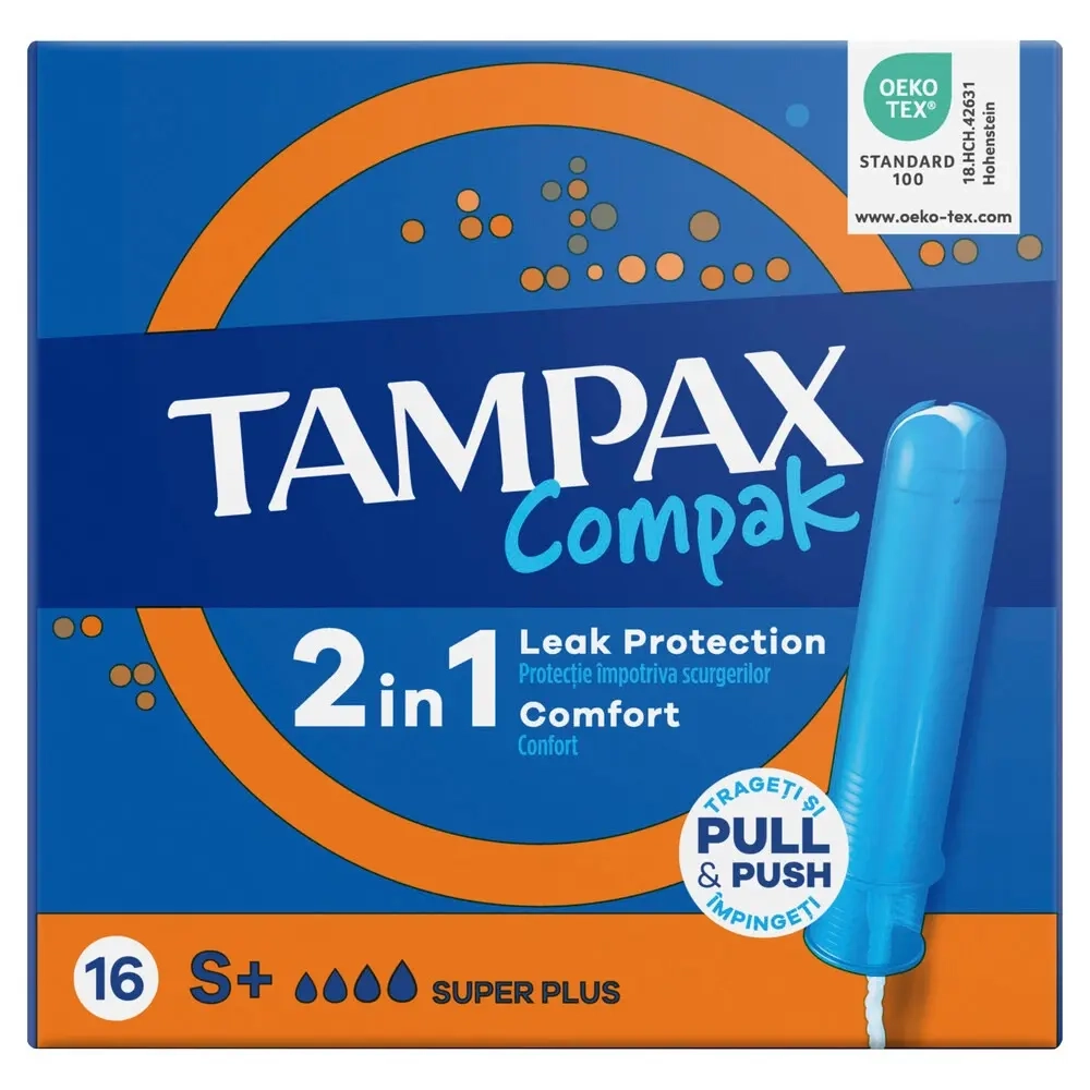 Изображение товара Набор из 4-х уп Tampax тампоны compak super plus с аппликатором N16 со скидкой Изображение товара Набор из 4-х уп Tampax тампоны compak super plus с аппликатором N16 со скидкой