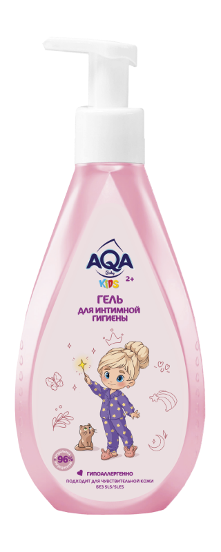 Изображение товара Детский гель для интимной гигиены Aqa baby kids объем 250 мл