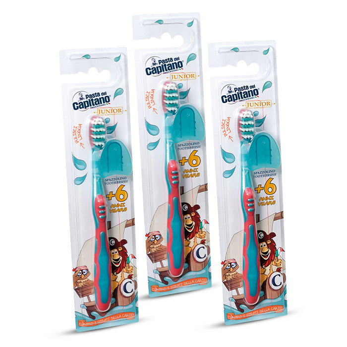 Изображение товара НАБОР 3=2 PASTA DEL CAPITANO ЗУБНАЯ ЩЕТКА ДЕТСКАЯ JUNIOR 6+ SOFT /МЯГКАЯ