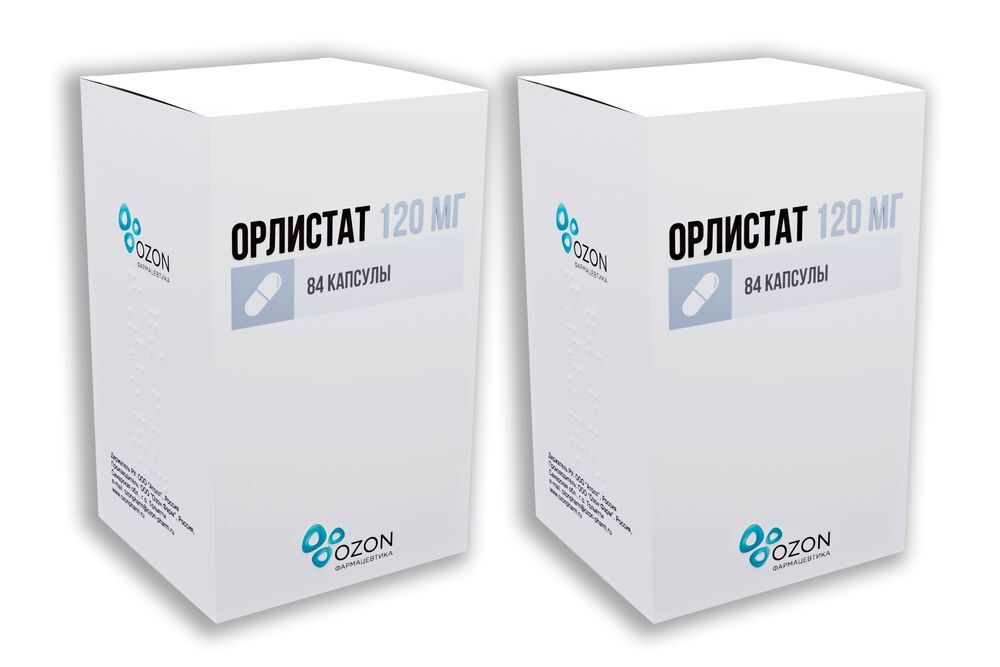 Изображение товара Набор из 2х упаковок Орлистат капс. 120мг №84 со скидкой!