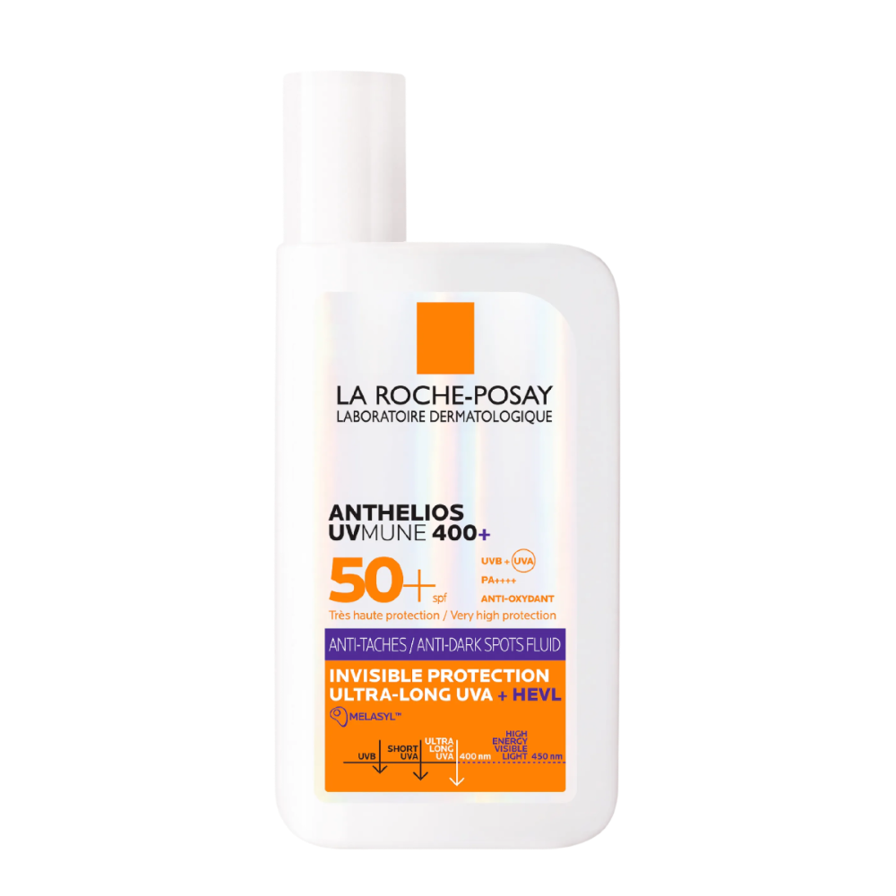 Изображение товара Солнцезащитный флюид La Roche-Posay Anthelios UVMune 400+ SPF50+ для лица Изображение товара Солнцезащитный флюид La Roche-Posay Anthelios UVMune 400+ SPF50+ для лица