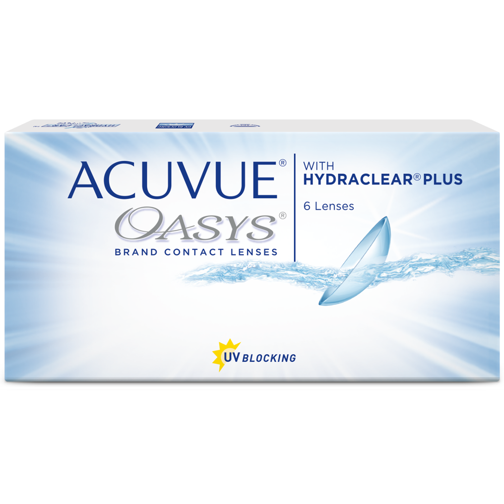 Изображение товара Контактные линзы Acuvue Oasys с HYDRACLEAR, 6 шт, -2,50