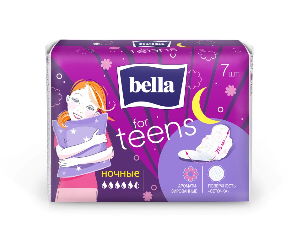 Изображение товара Прокладки ночные Bella сетка 7 шт - комфортная защита без аромата