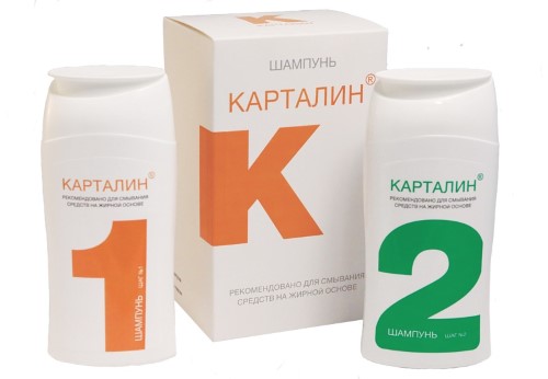Изображение товара Карталин набор /шампунь шаг 1 150 мл+ шампунь шаг 2 150 мл/