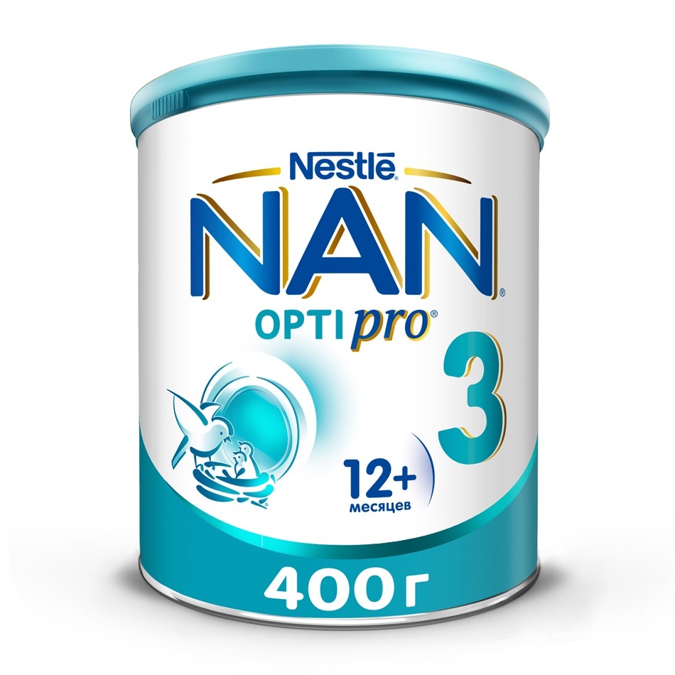 Изображение товара Nan 3 Optipro молочный сухой напиток для детей от 12 месяцев 400 г