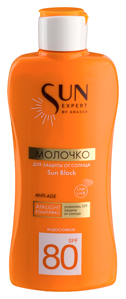 Изображение товара Молочко Krassa Sun Expert SPF 80 для очень светлой кожи 180 мл
