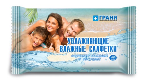 Изображение товара Грани салфетки влажные увлажняющие 60 шт.