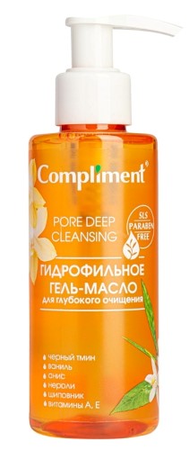 Изображение товара Compliment гидрофильное гель-масло для глубокого очищения 150 мл