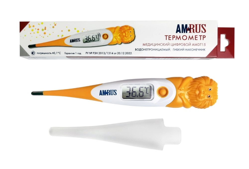 Изображение товара Термометр медицинский цифровой amrus amdt15