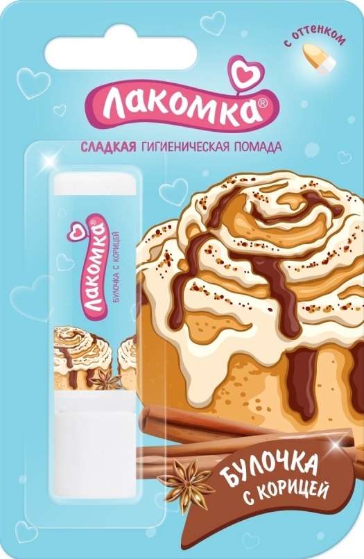 Изображение товара Лакомка булочка с корицей помада губная гигиеническая 2,8