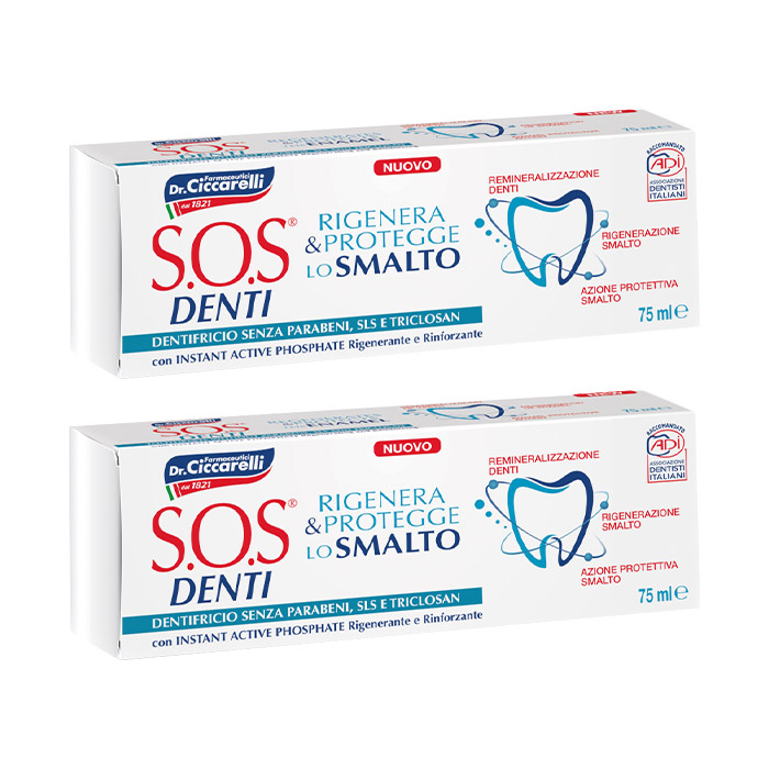 Изображение товара НАБОР 2=1 SOS DENTI ЗУБНАЯ ПАСТА ВОССТАНОВЛЕНИЕ И ЗАЩИТА ЭМАЛИ 75МЛ Изображение товара НАБОР 2=1 SOS DENTI ЗУБНАЯ ПАСТА ВОССТАНОВЛЕНИЕ И ЗАЩИТА ЭМАЛИ 75МЛ