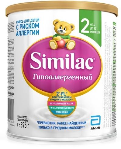 Купить Similac гипоаллергенный 2 смесь сухая для детей от 6 до 12 мес 375 гр цена
