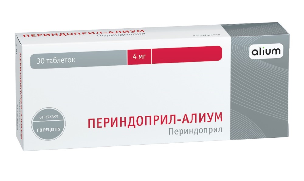 Изображение товара Периндоприл-алиум 4 мг таблетки 30 штук для гипертензии и сердечной недостаточности