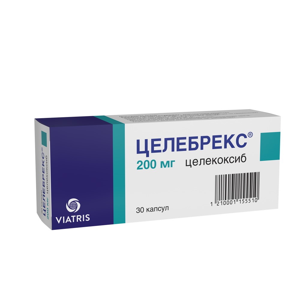 Целебрекс 200 мг 30 шт. капсулы - цена 1461 руб., купить в интернет аптеке  в Москве Целебрекс 200 мг 30 шт. капсулы, инструкция по применению