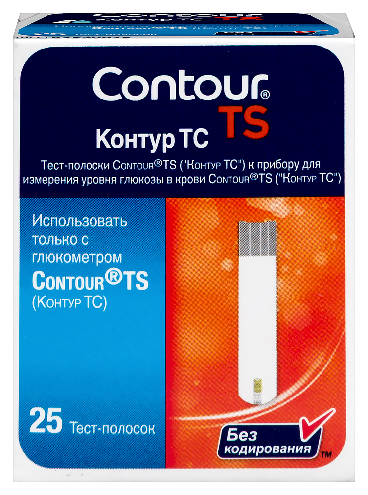 Изображение товара Тест-полоски контур тс 25 шт.