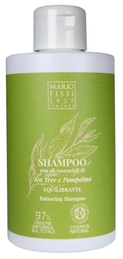 Изображение товара Mario fissi 1937 шампунь для волос восстановление баланса масло чайного дерева и грейпфрута 300 мл