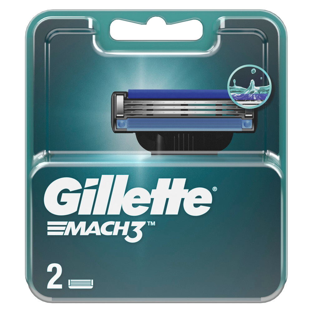 Изображение товара Gillette mach 3 сменные кассеты для бритья 2 шт.