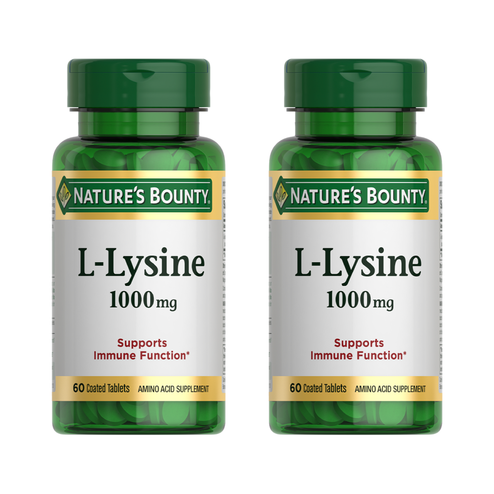 Изображение товара Набор Natures bounty l-лизин 1000мг №60 табл из 2 уп со скидкой