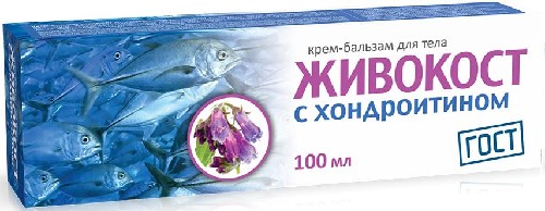 Изображение товара Живокост крем-бальзам для тела c хондроитином 100 мл