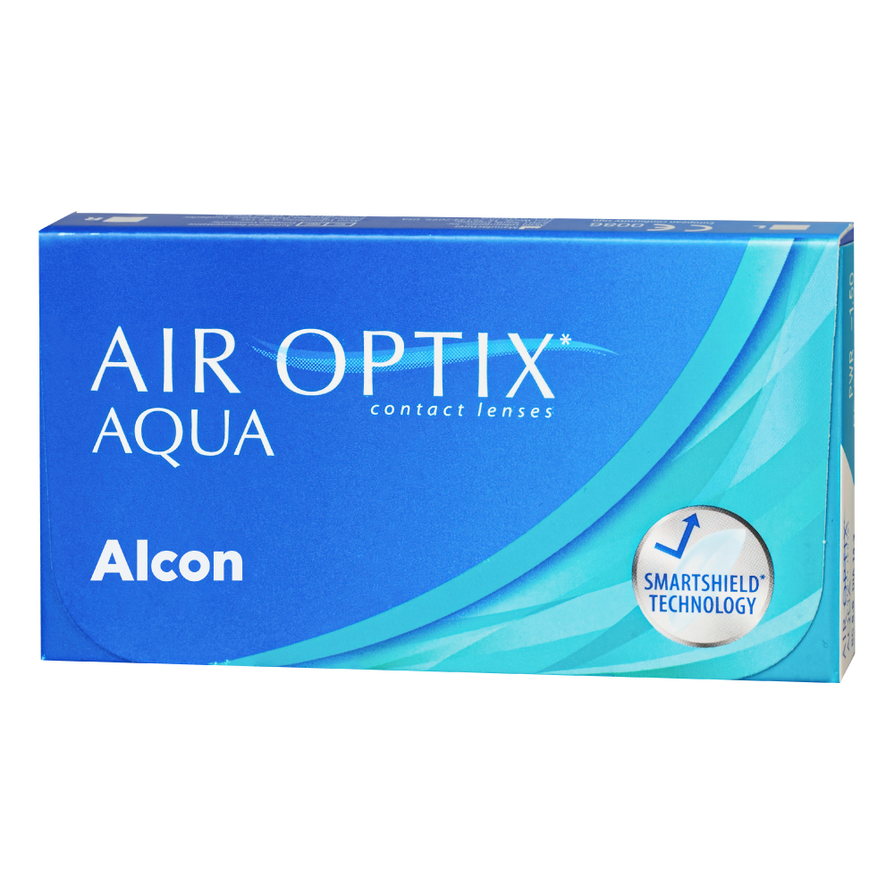 Изображение товара Мягкие контактные линзы AIR OPTIX AQUA, плановая замена, -8,00 диоптрий, 6 шт