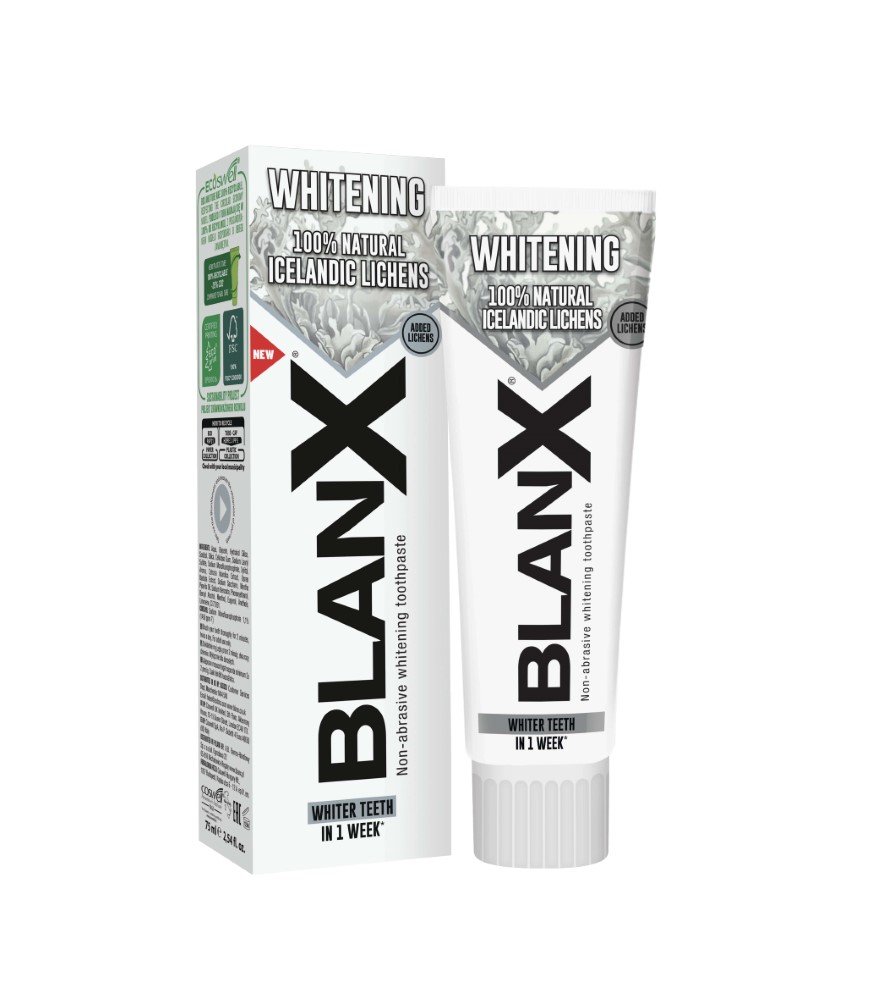 Зубная паста BLANX Advanced Whitening Отбеливающая, 75 мл