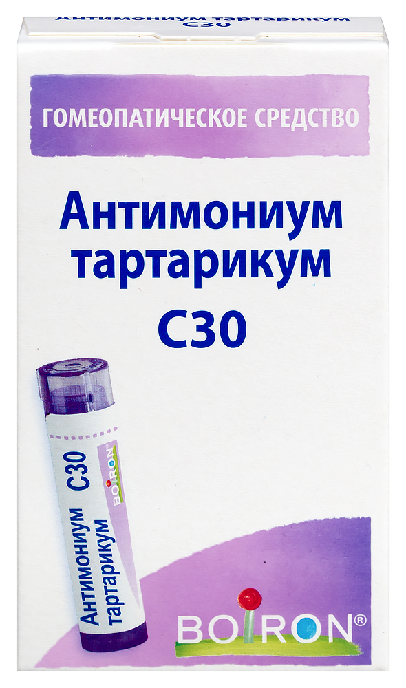 Изображение товара Антимониум тартарикум 4 гр - гомеопатические гранулы