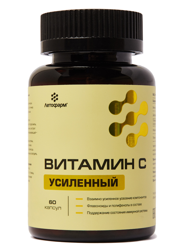 Изображение товара Летофарм витамин с усиленный 60 шт. капсулы массой 810 мг/банка