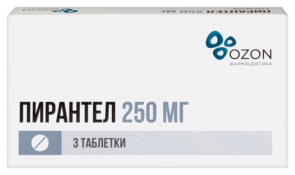 Пирантел 250 мг 3 шт. таблетки инструкция по применению