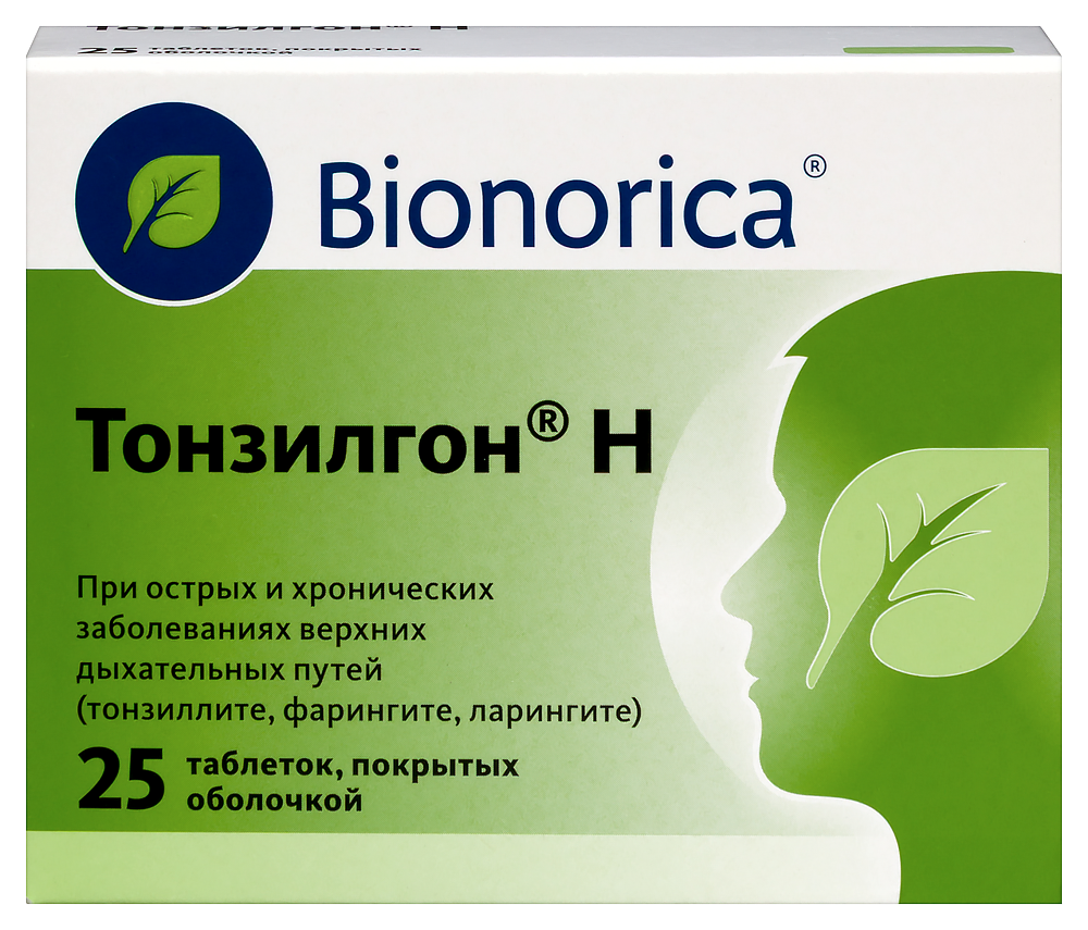 Изображение товара Тонзилгон Н 25 шт таблетки для лечения заболеваний дыхательных путей Изображение товара Тонзилгон Н 25 шт таблетки для лечения заболеваний дыхательных путей