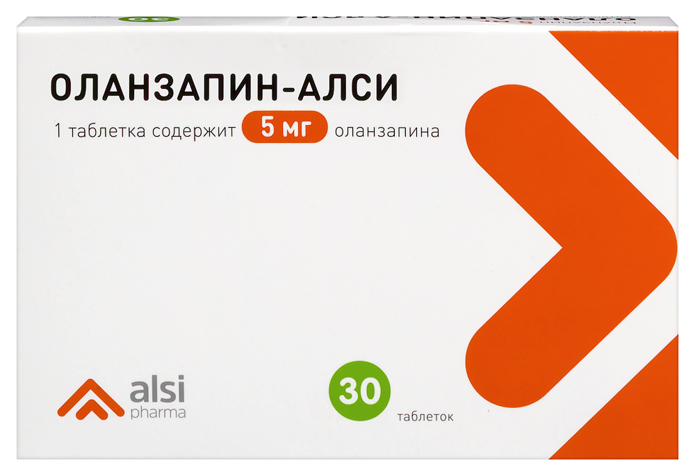 Изображение товара Оланзапин-алси 5 мг таблетки 30 шт. для лечения шизофрении и биполярных расстройств