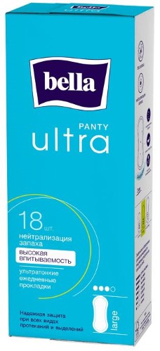 Изображение товара Bella прокладки ежедневные panty ultra large 18 шт.