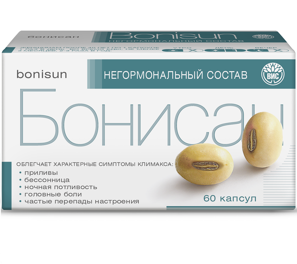 Изображение товара Бонисан капсулы для поддержки при климаксе 60 шт. 460 мг