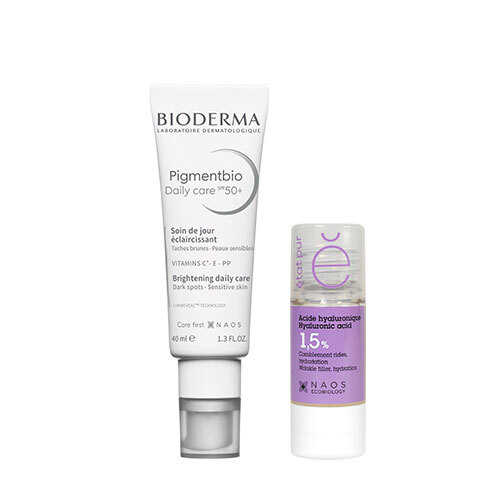 Изображение товара Набор BIODERMA PIGMENTBIO ОСВЕТЛЯЮЩИЙ ДНЕВНОЙ КРЕМ SPF50+ 40МЛ + ETAT PUR СЫВОРОТКА С ГИАЛУРОНОВОЙ КИСЛОТОЙ 15МЛ Изображение товара Набор BIODERMA PIGMENTBIO ОСВЕТЛЯЮЩИЙ ДНЕВНОЙ КРЕМ SPF50+ 40МЛ + ETAT PUR СЫВОРОТКА С ГИАЛУРОНОВОЙ КИСЛОТОЙ 15МЛ