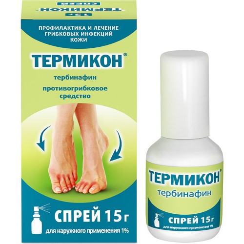 Изображение товара Термикон 1% спрей 15 г для лечения грибка