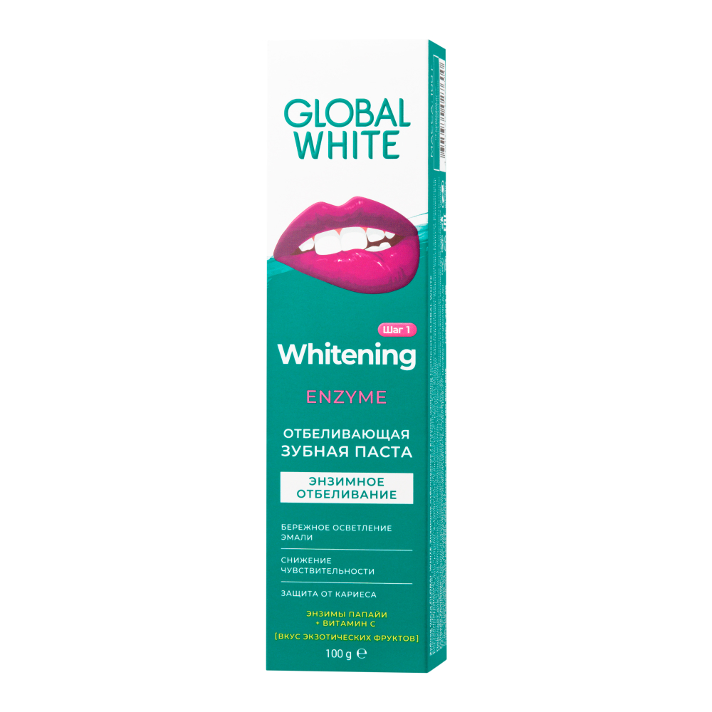 Изображение товара Global white зубная паста энзимное отбеливание 100 гр