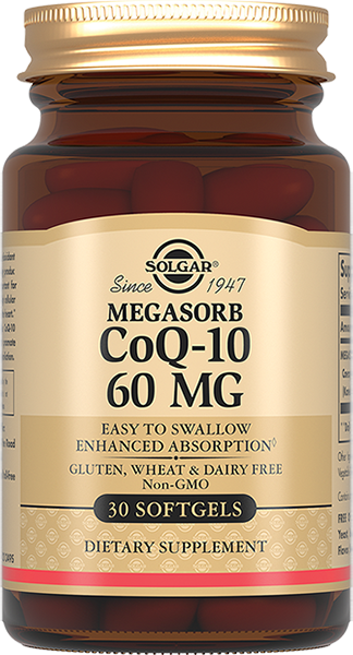 Изображение товара Солгар коэнзим Q-10 60 мг 30 капсул для энергии и сердца