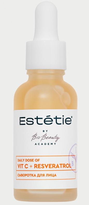 Изображение товара Estetie сыворотка для лица vit c+resveratrol 30 мл - уход за кожей всех типов