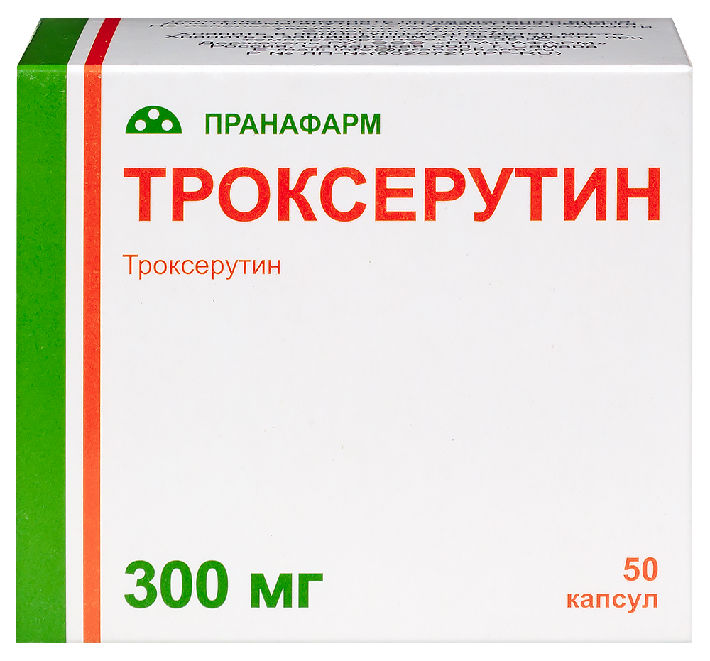 Троксерутин 300 мг 50 шт. капсулы - цена 362 руб., купить в интернет аптеке  в Москве Троксерутин 300 мг 50 шт. капсулы, инструкция по применению