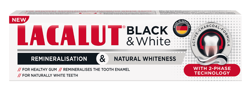 Изображение товара Lacalut зубная паста black & white 75 мл