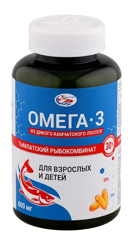 Изображение товара Salmonica Омега-3 из дикого камчатского лосося 240 капсул по 600 мг для взрослых и детей