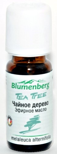 BLUMENBERG МАСЛО ЭФИРНОЕ ЧАЙНОГО ДЕРЕВА 10МЛ инструкция по применению