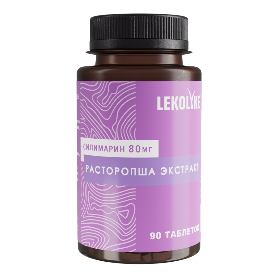 Изображение товара Lekolike Расторопша экстракт 90 таблеток 550 мг для поддержки печени и иммунитета