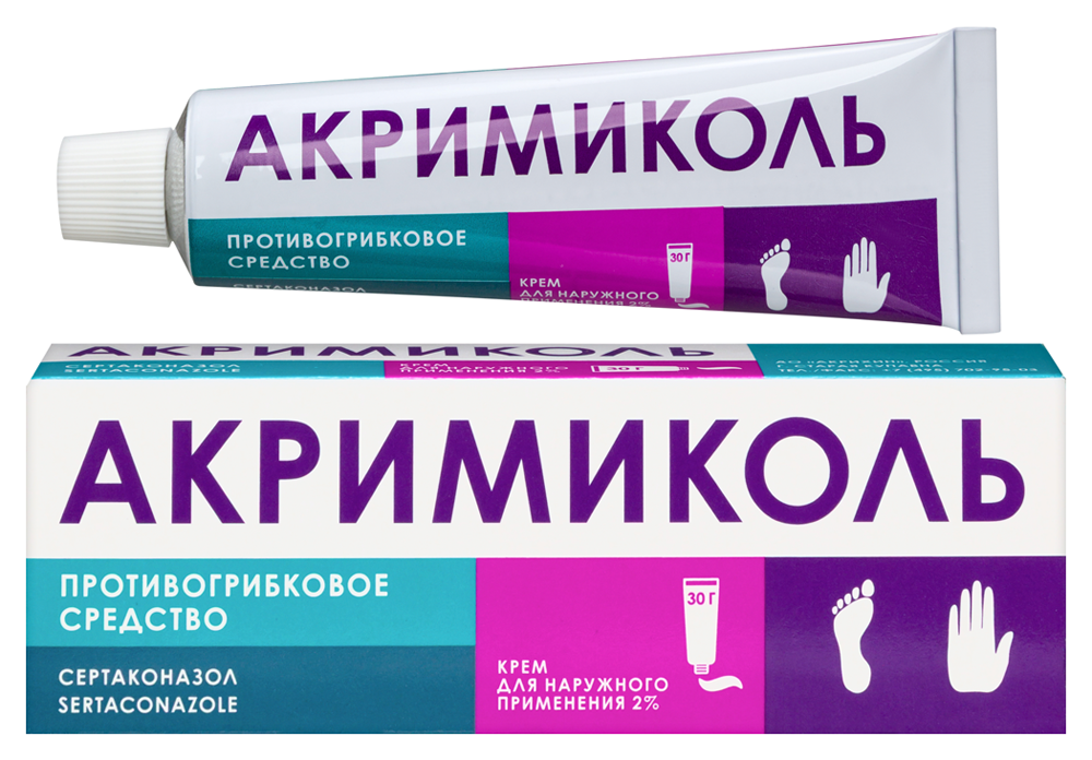Изображение товара Акримиколь 2% крем для наружного применения 30 грамм