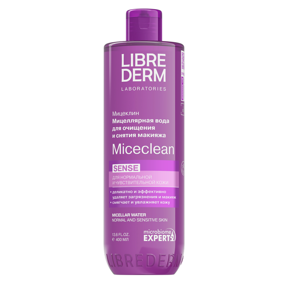 Изображение товара Мицеллярная вода Librederm Miceclean 400 мл для мягкого снятия макияжа