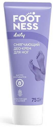 Изображение товара Footness смягчающий део-крем для ног 3 в 1, 75 мл - уход за ногами