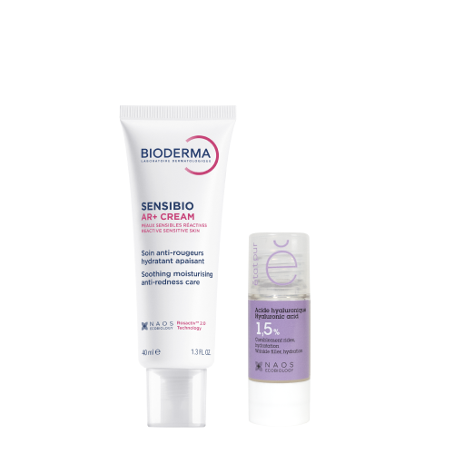 Изображение товара Набор Bioderma Sensibio AR+ Успокаивающий крем 40мл + Etat Pur Сыворотка с гиалуроновой кислотой 15мл