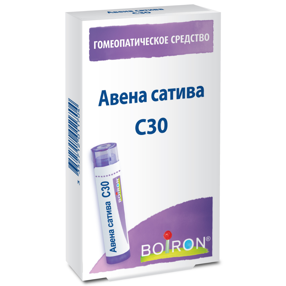 Изображение товара Авена сатива с30 гомеопатический монокомпонентный препарат растительного происхождения 4 гр гранулы гомеопатические