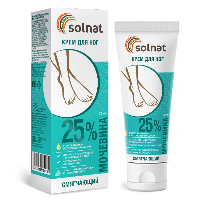 Изображение товара Крем для ног SOLNAT с мочевиной 25% для смягчения кожи